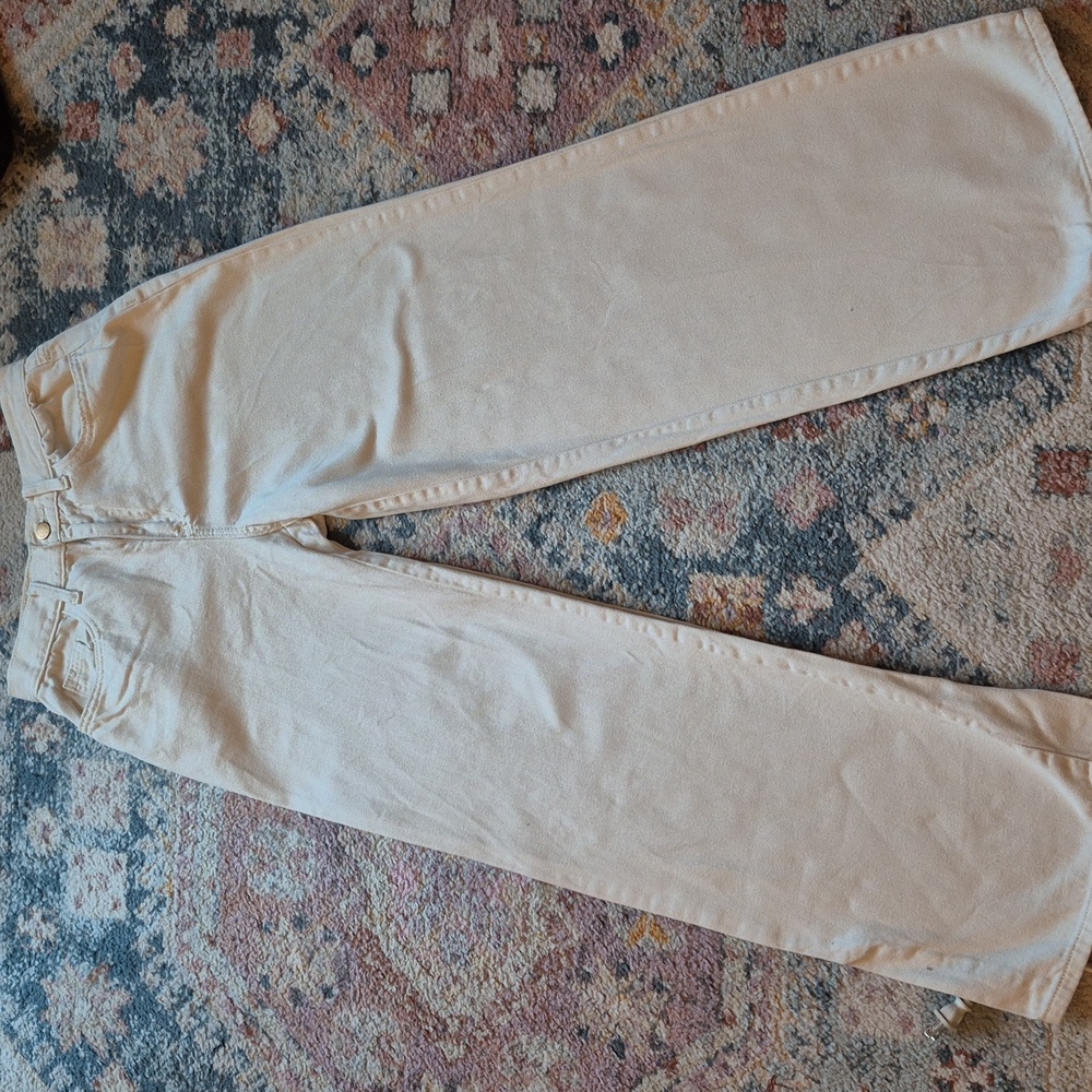 Universal Thread Relaxed Wide-Leg Pants in Cream